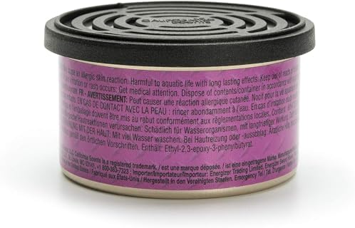 California Scents - Fragancia Duradera de Mora para Coche - Control de Olor - 42g