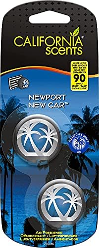 California Scents - Ambientador de Coche Minidifusores - Aroma Duradero - Para Coches Nuevos - Ajustable y Sin Bloquear 