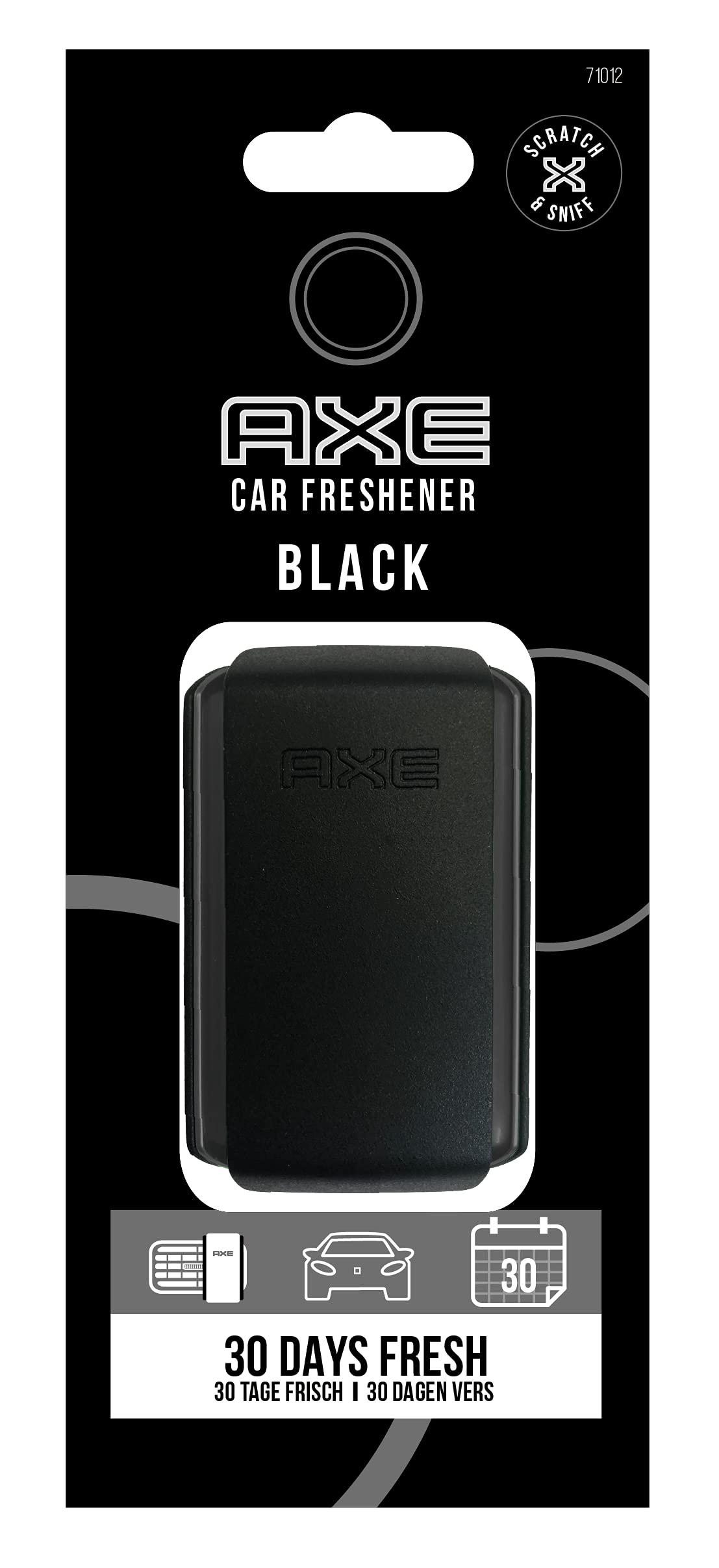 AXE Ambientador de Coche Black 30 Días Frescura Elegante para Viajes