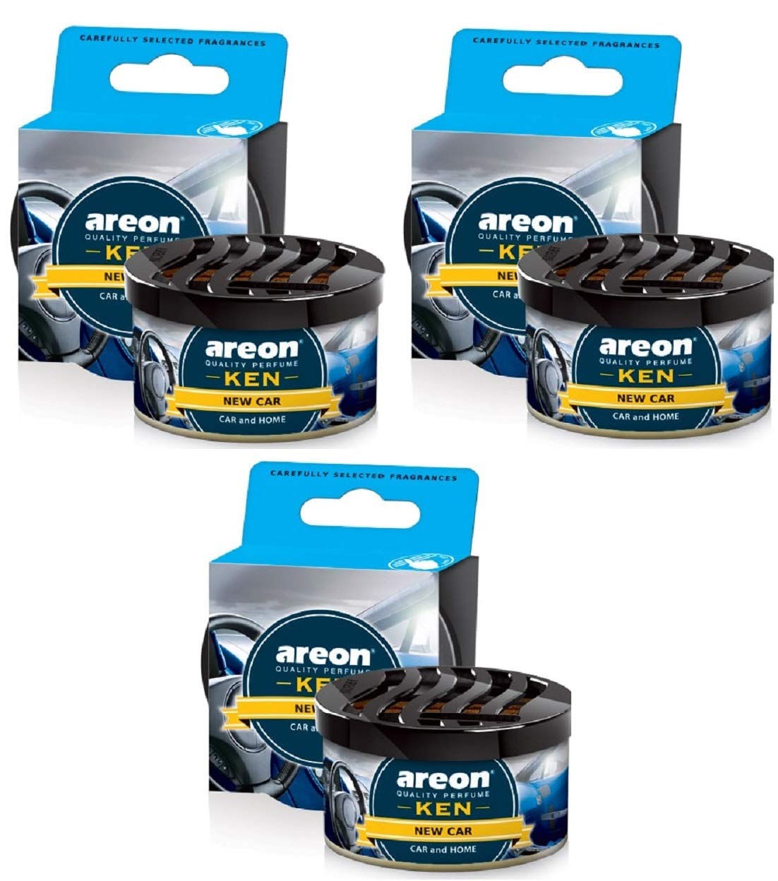  AREON Ken Aromatizador de Coche Aroma Azul (Pack de 3)
| AREON Ken Aromatizador de Coche nuevo Olor Aroma Debajo del As