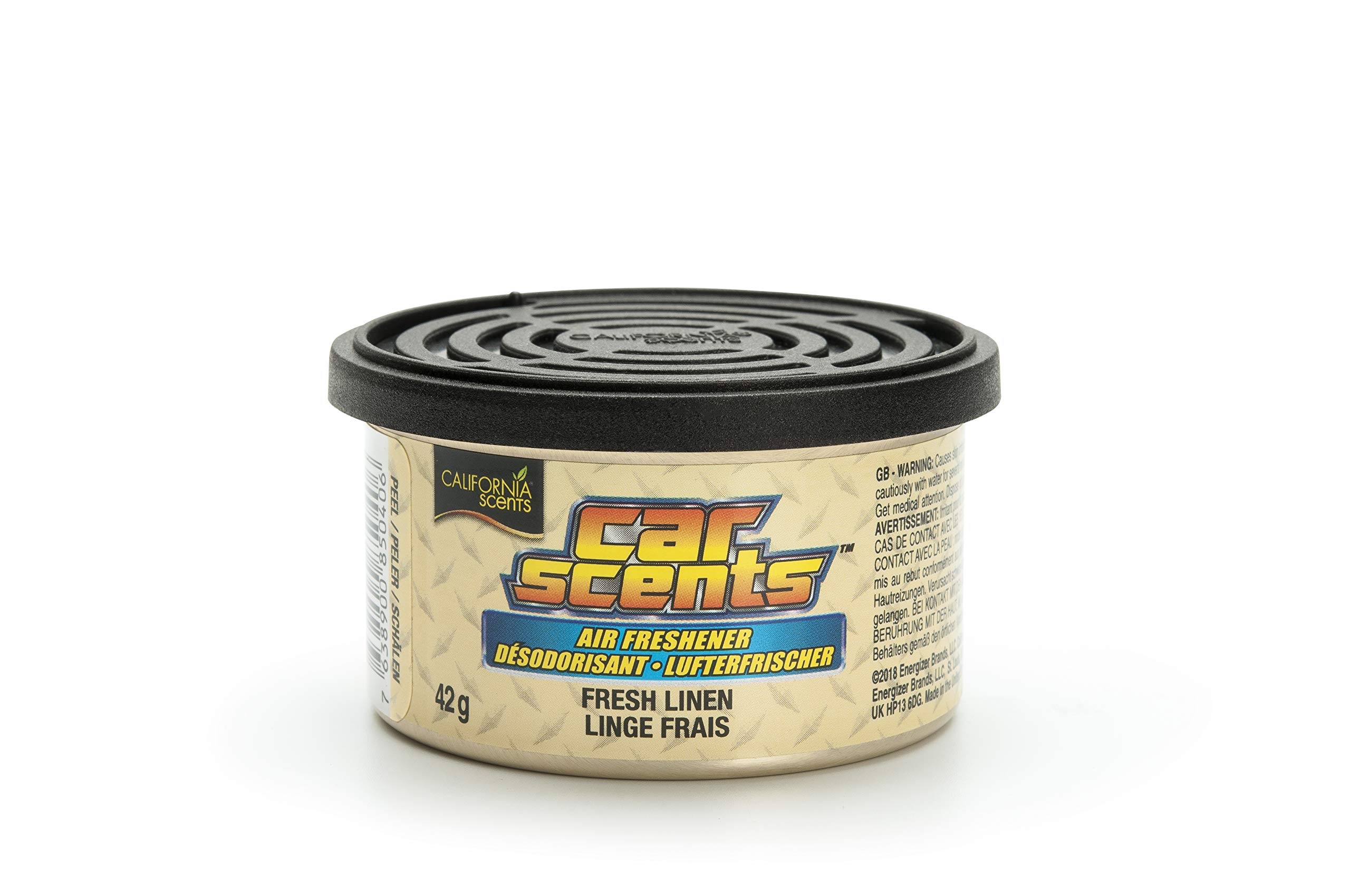 California Scents Olor a Lino Fresco Ambientador de Coche, Olor y Esencias, Color Cereza, 1 Unidad (Paquete de 12)